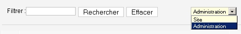 Voir la partie Module - Administration